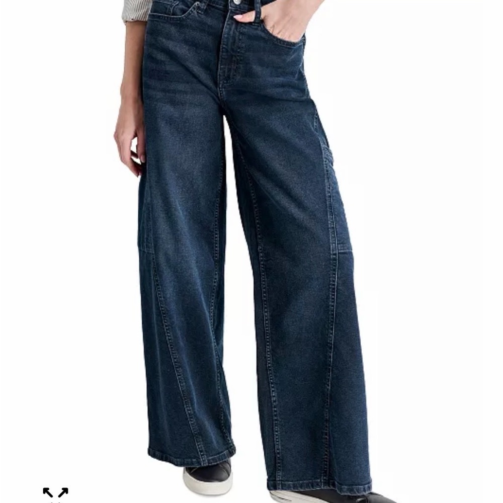 DKNY High Rise, Wide Leg Jeans - Picture 2 of 14
